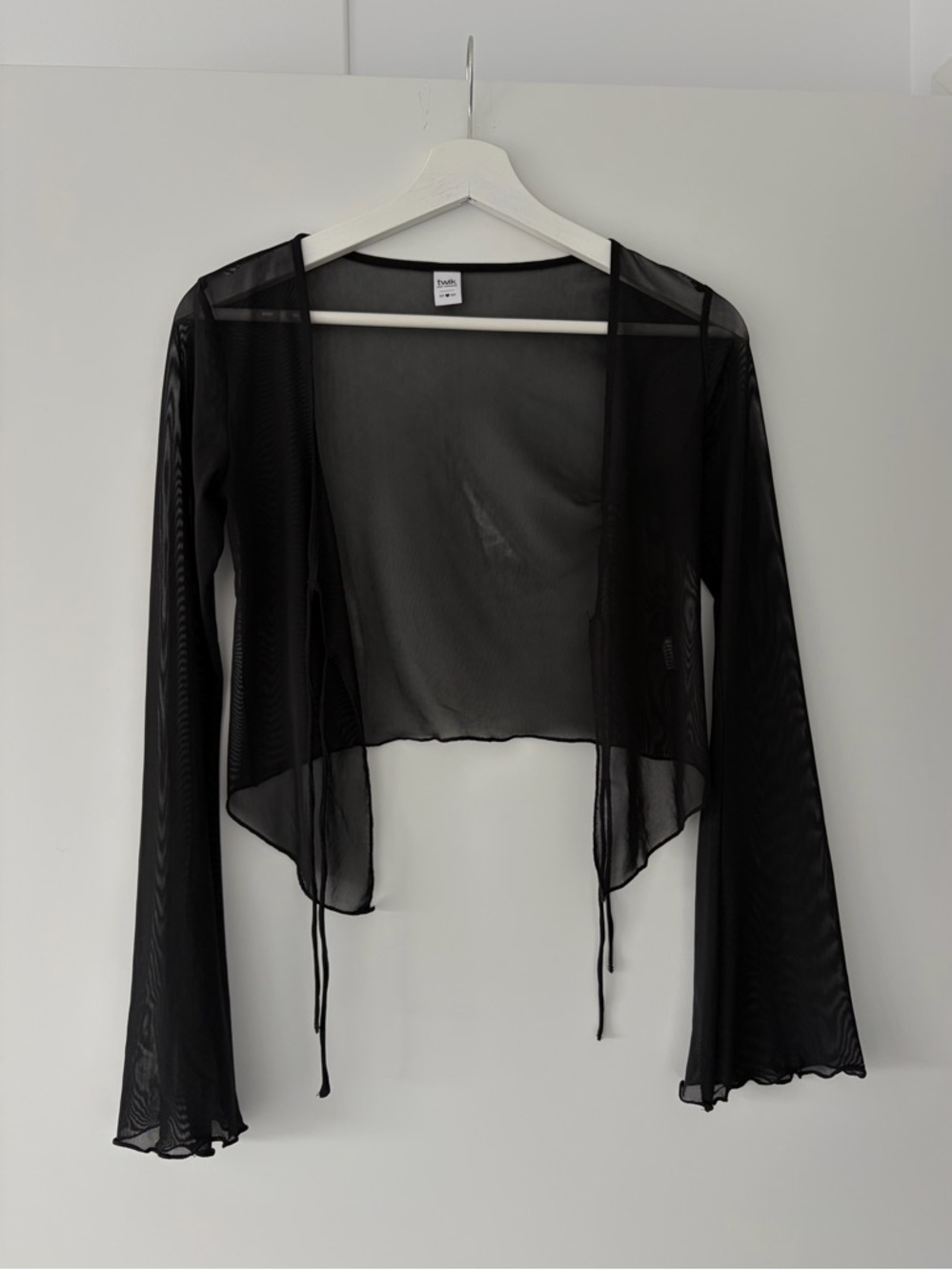Simons Twik longsleeve mesh double-tie front top